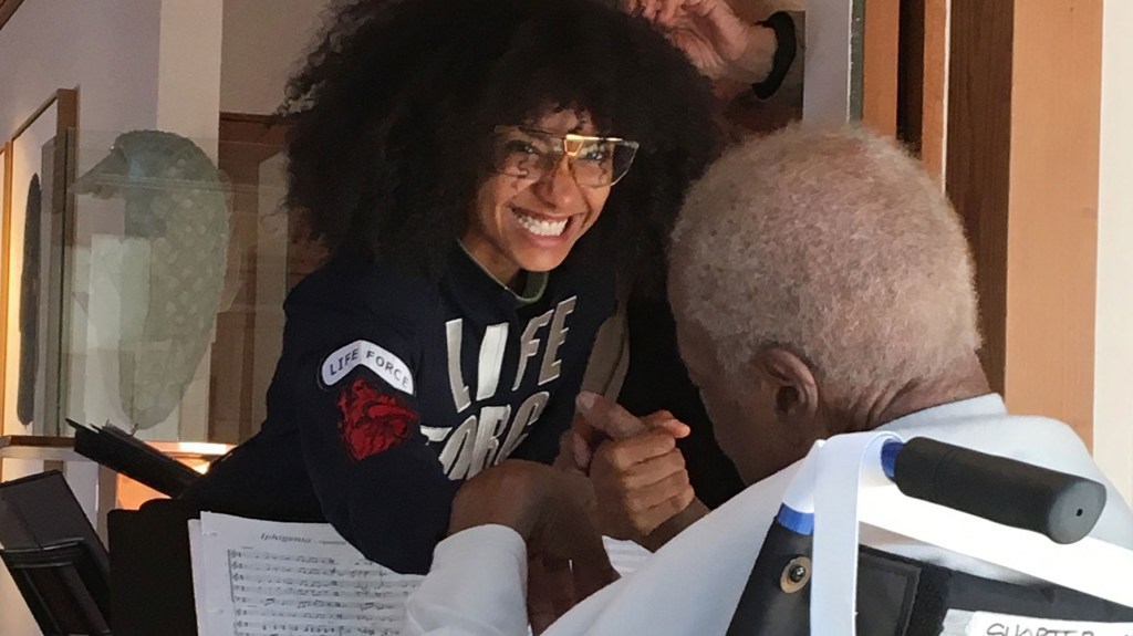 Esperanza Spalding and Wayne Shorter.