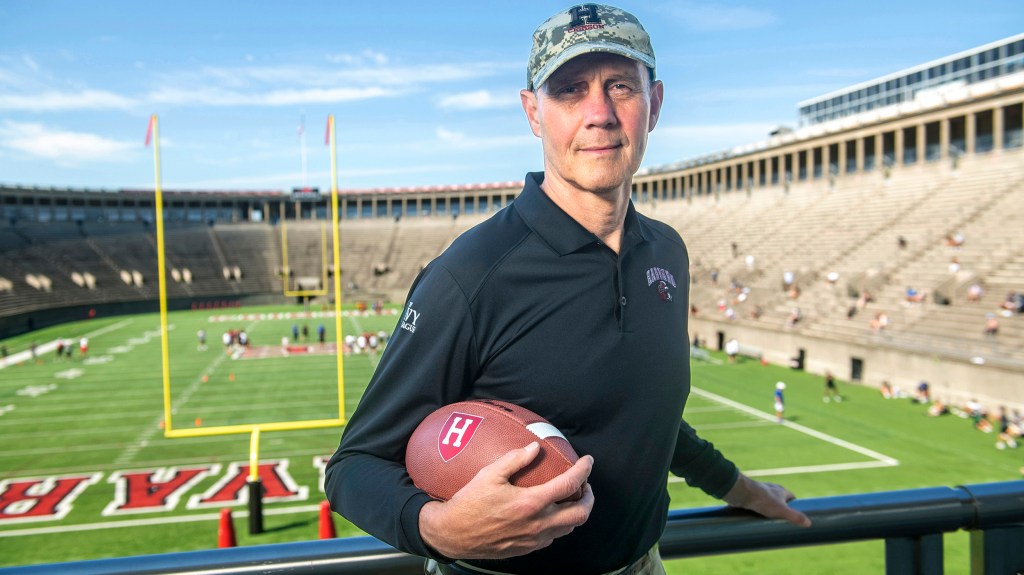 Tim Murphy at Harvard Stadium.