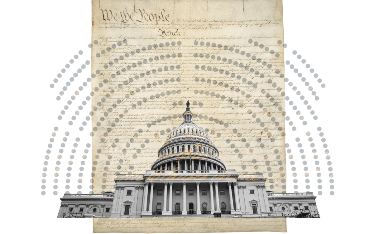 Collage of Capitol, Constitution.