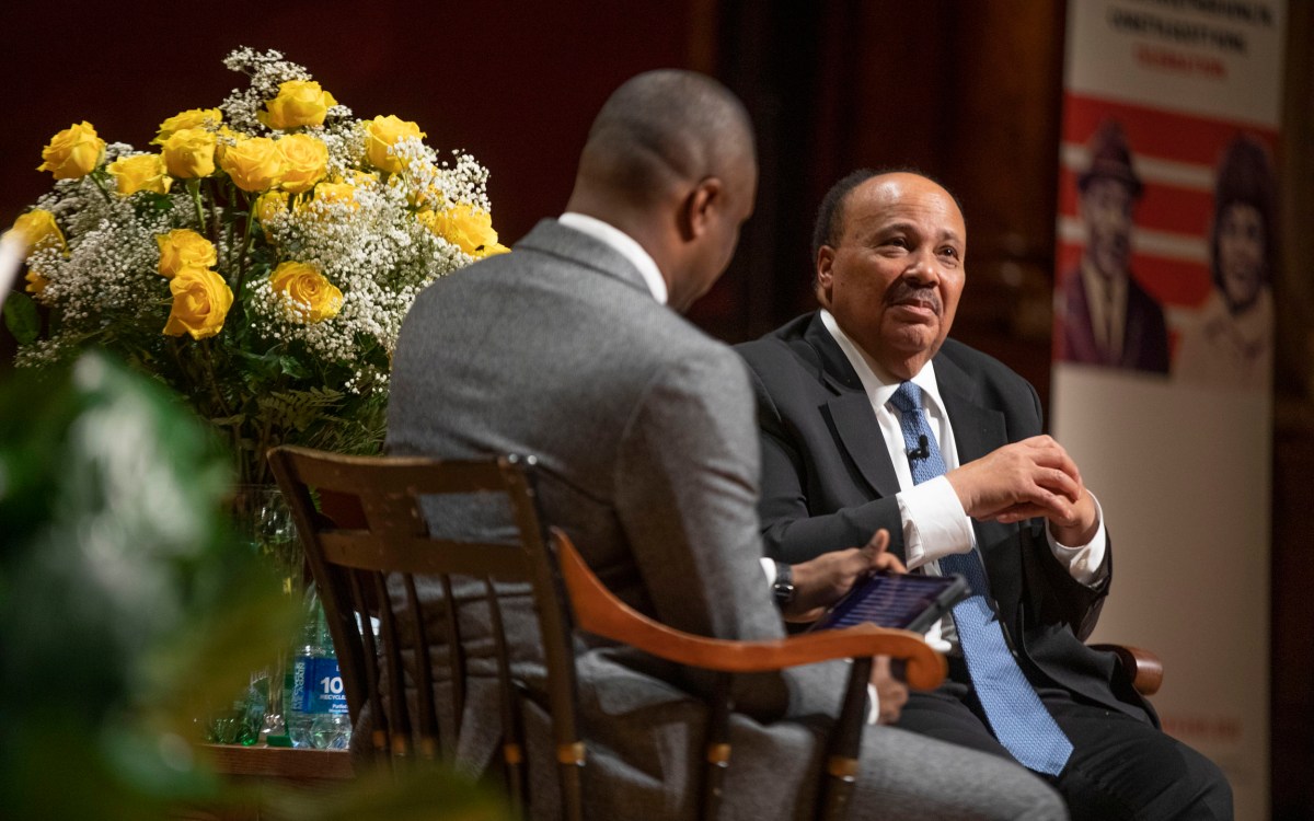 Brandon Terry and Martin Luther King III.