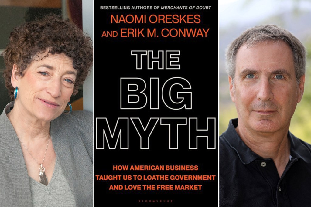 Naomi Oreskes, book cover and Erik Conway.