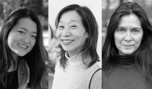 Julia Riew (from left), Diana Son, and Diane Paulus.