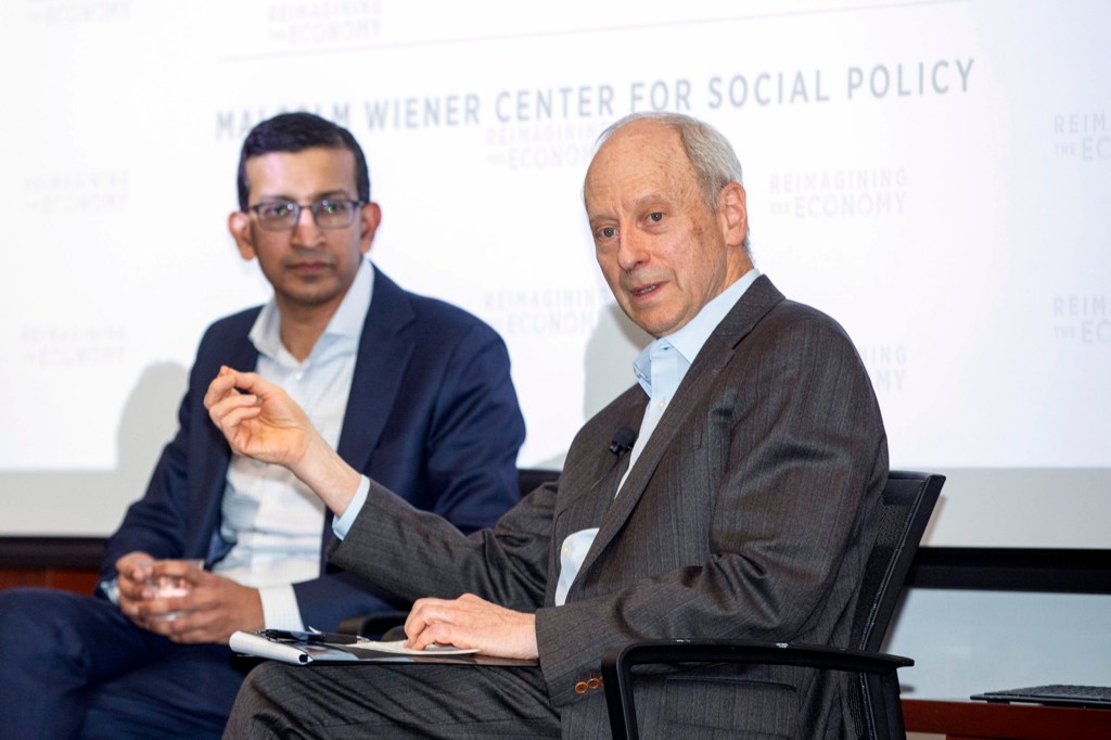 Raj Chetty and Michael Sandel.