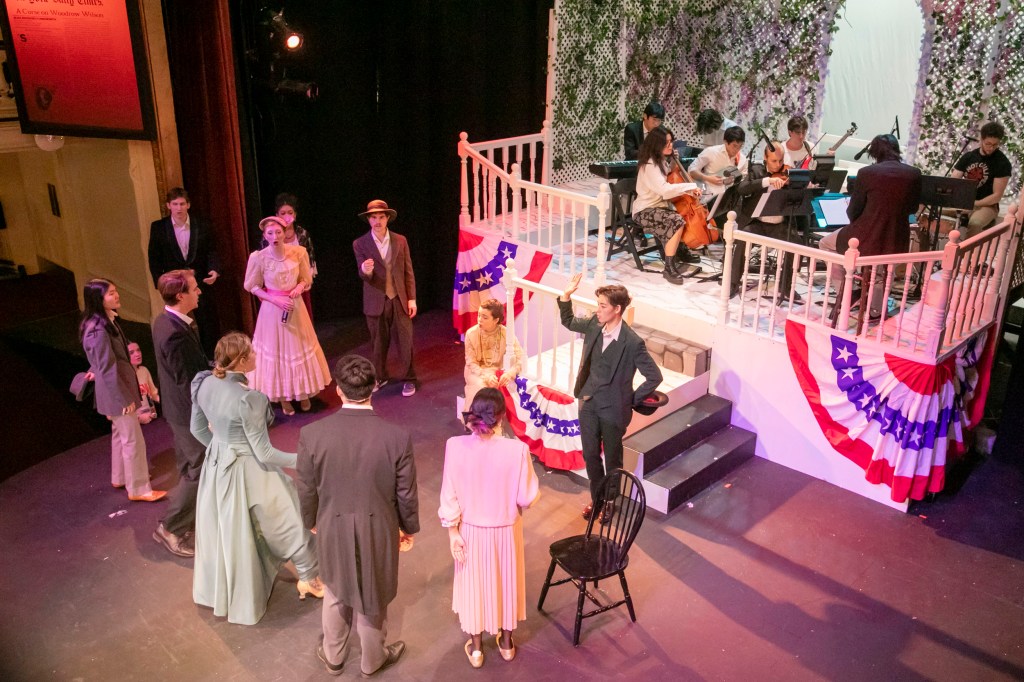 White House Princess play onstage.