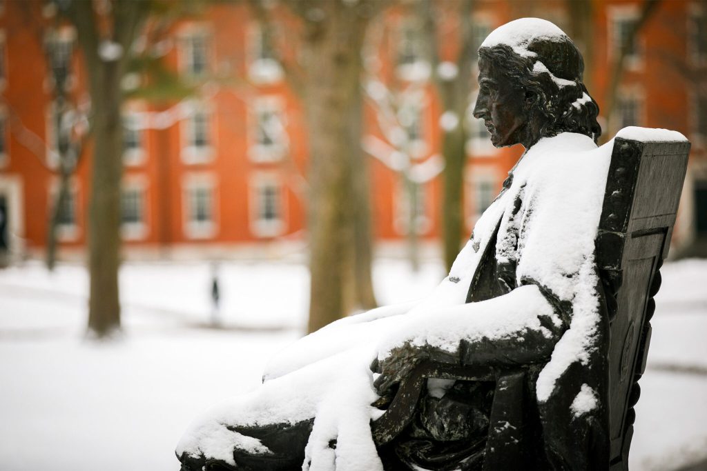 The John Harvard Statue.