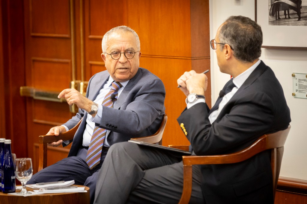 Salam Fayyad and Tarek Masoud.