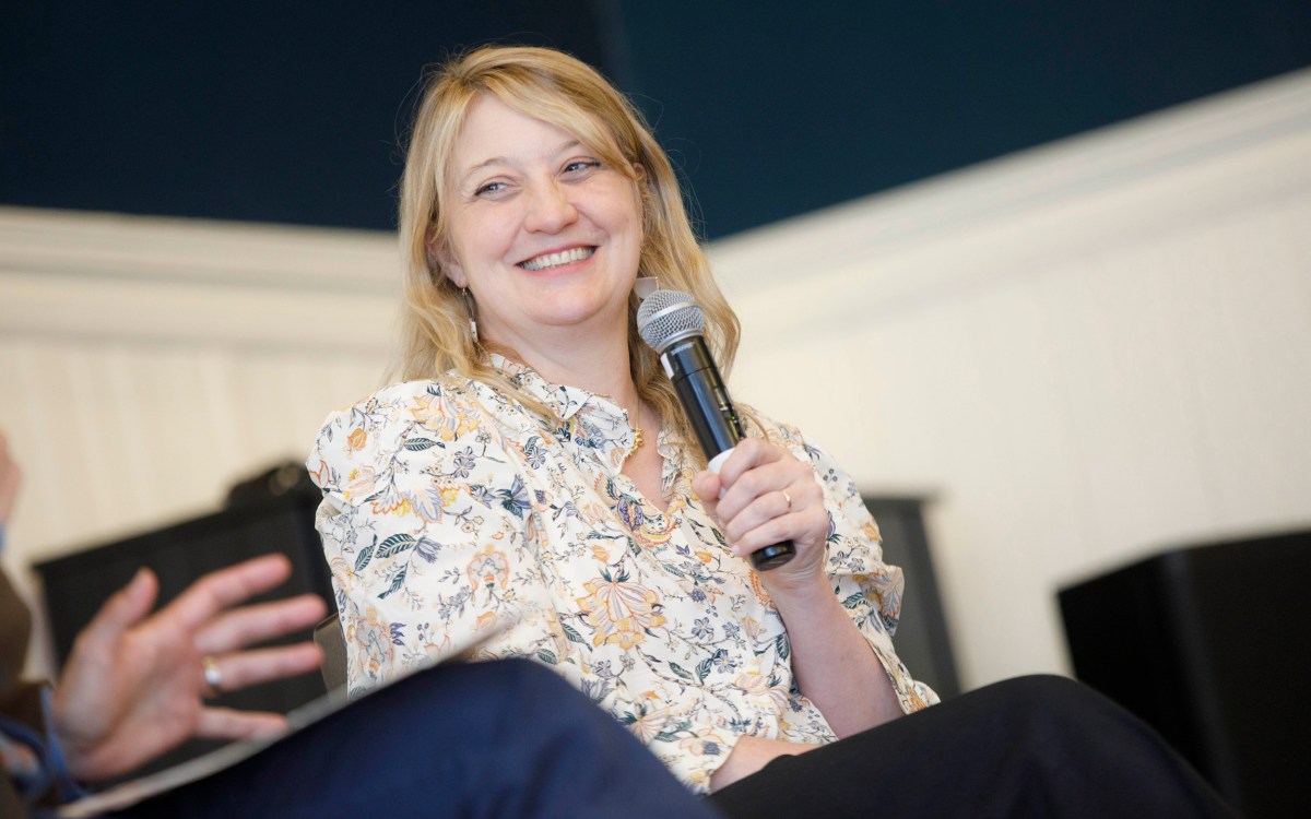 Heidi Schreck in Farkas Hall.