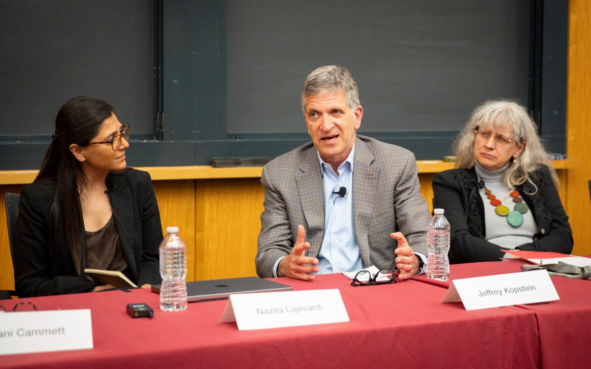 Nazita Lajevardi (from left), Jeffrey Kopstein, and Sabine von Mering.