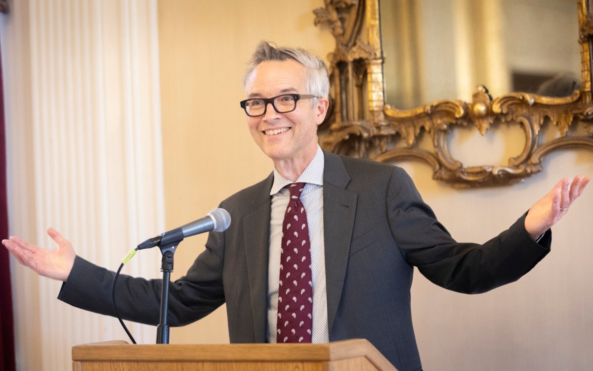 Robin Kelsey (pictured) speaking during the event.