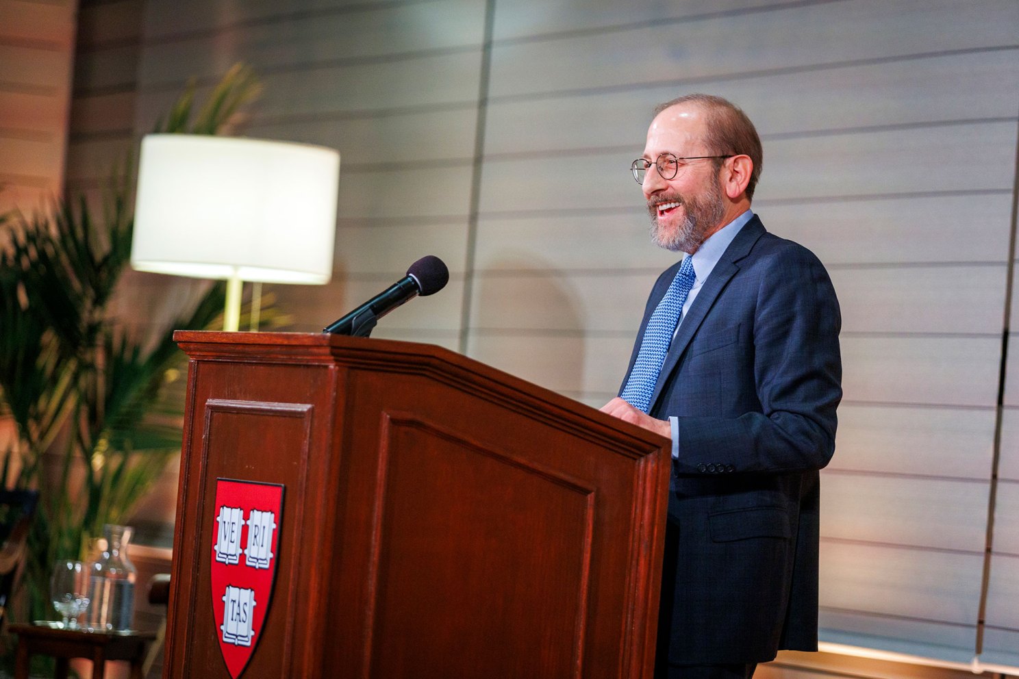 President Garber at the  podium during his installation.