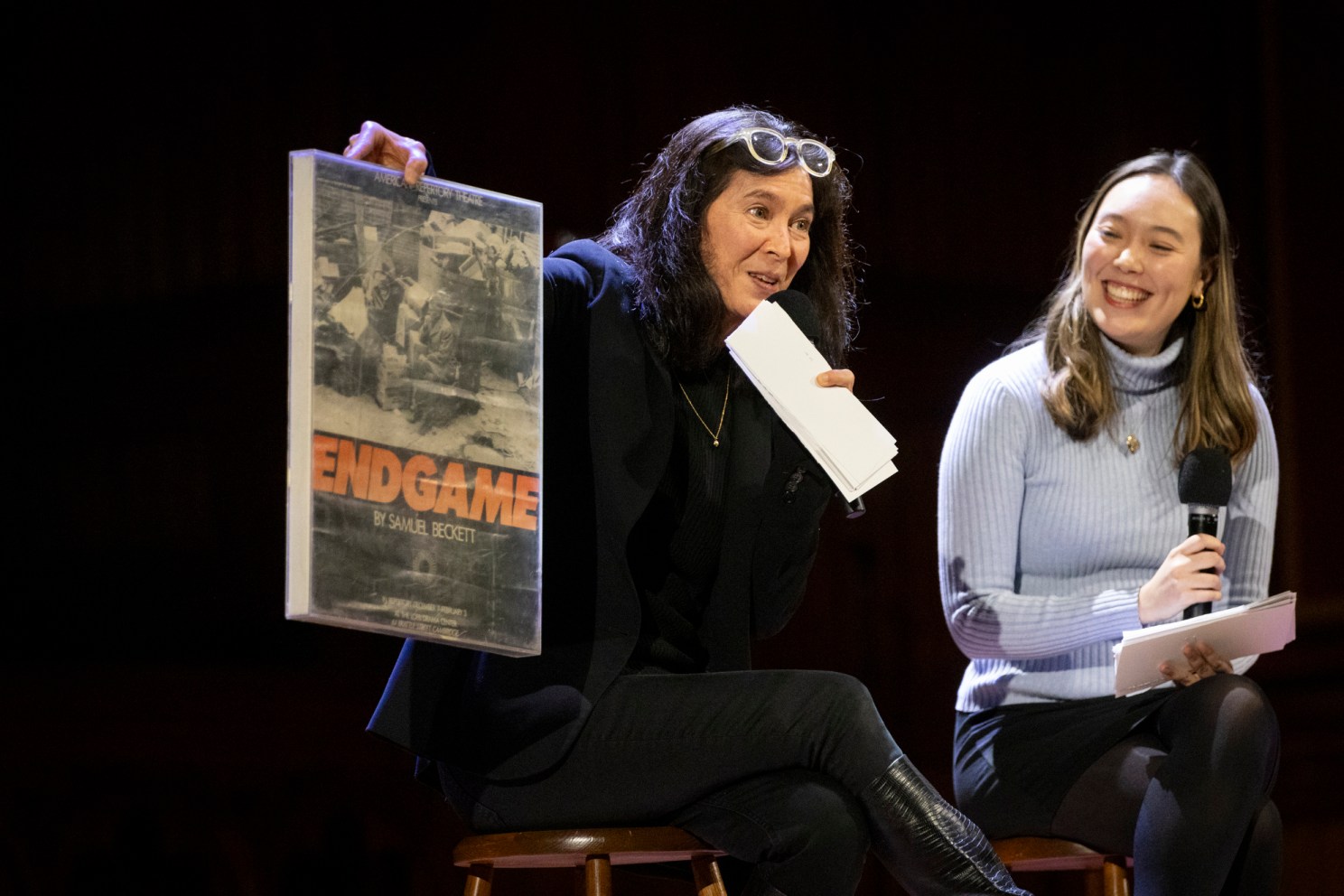 Diane Paulus ’88 (left) and Karina Cowperthwaite ’23.