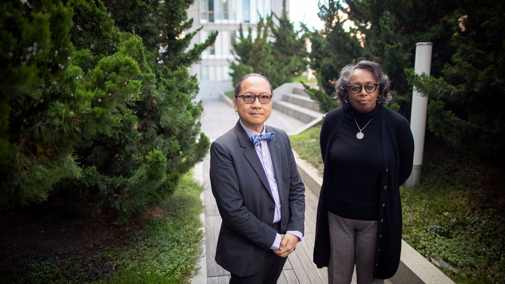 Giang Nguyen (left) and Robin Glover.