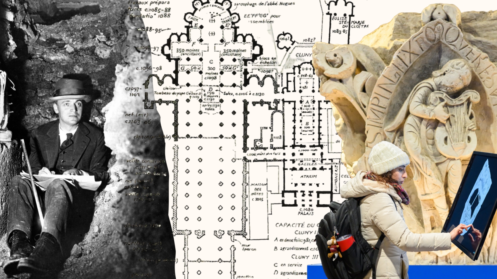 Exhibit traces scholar’s quest to reconstruct abbey destroyed after French Revolution