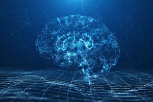 Illustration that reflect a brain, AI and science in general.