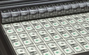Printing dollars.