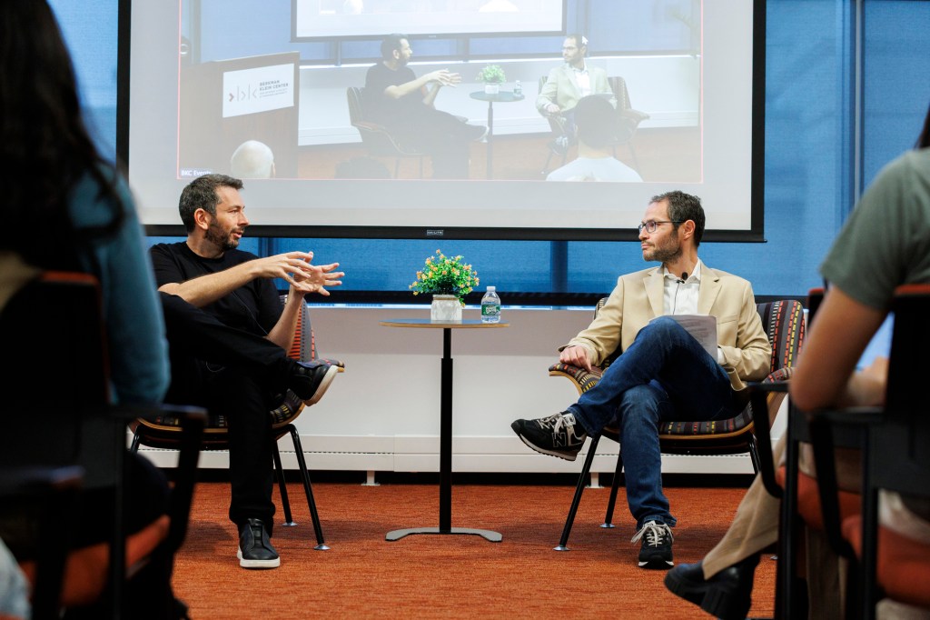 Agüera y Arcas (left) and Alex Pascal.