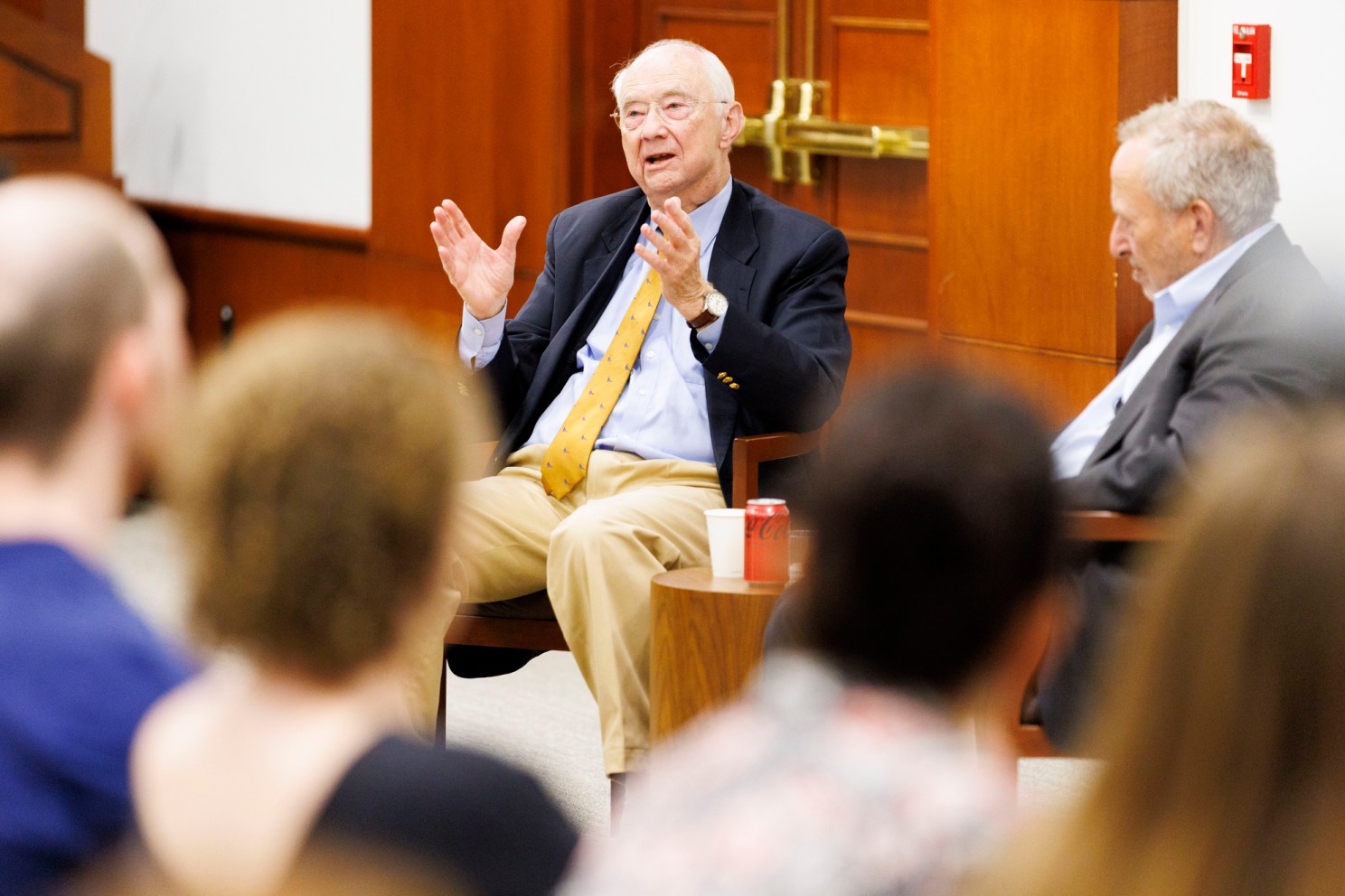 Senator Phil Gramm and Lawrence Summers.