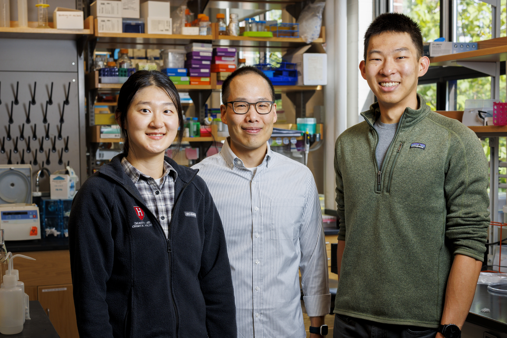 Heejin Roh (left), Brian Liau, and Simon Shen. 