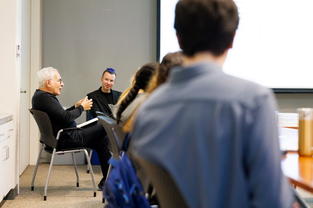 Jeff Lichtman (left) with Logan McCarty.