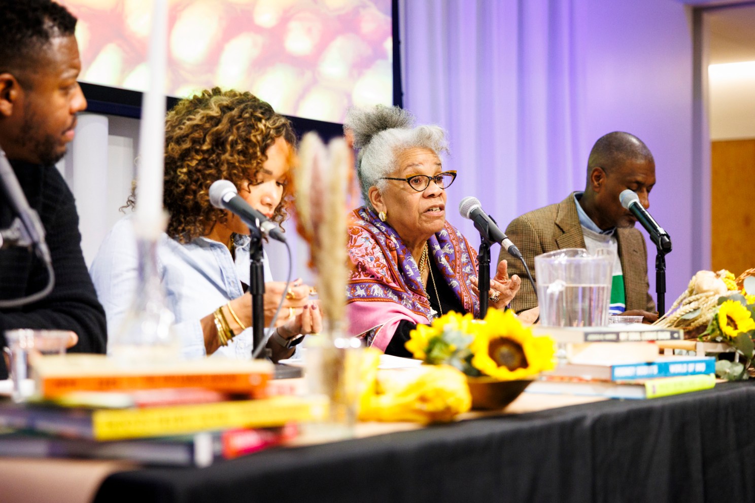 Jessica B. Harris speaking during the event. 