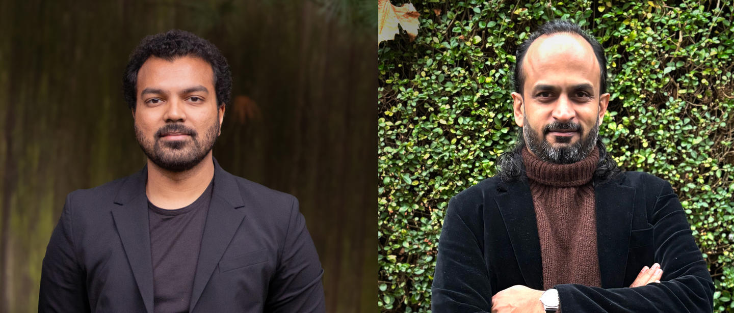 HDS Professor Swayam Bagaria and University of London's Bhrigupati Singh.