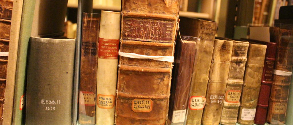 Select volumes from the Earl Morse Wilbur Rare Book Collection.