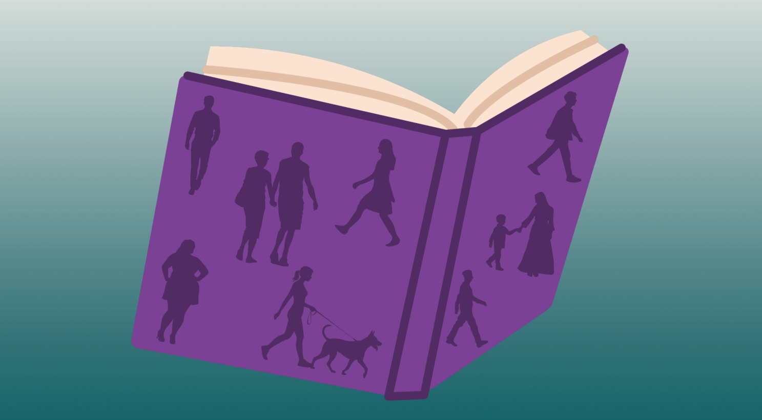 book with people on it 