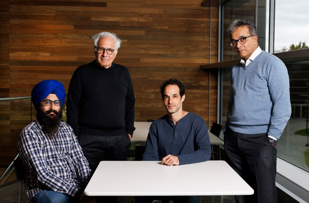 Ishaan Chandok (from left), Jeff Lichtman, Yaron Meirovitch, and Aravi Samuel