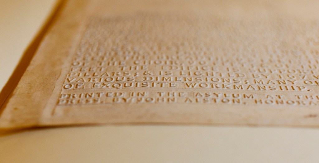 A detail of "The Glasgow Cathedral."