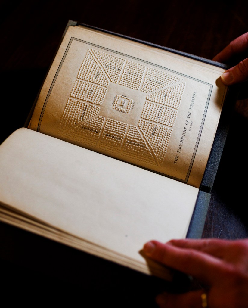 A page from "Moon's Biblical Atlas.”