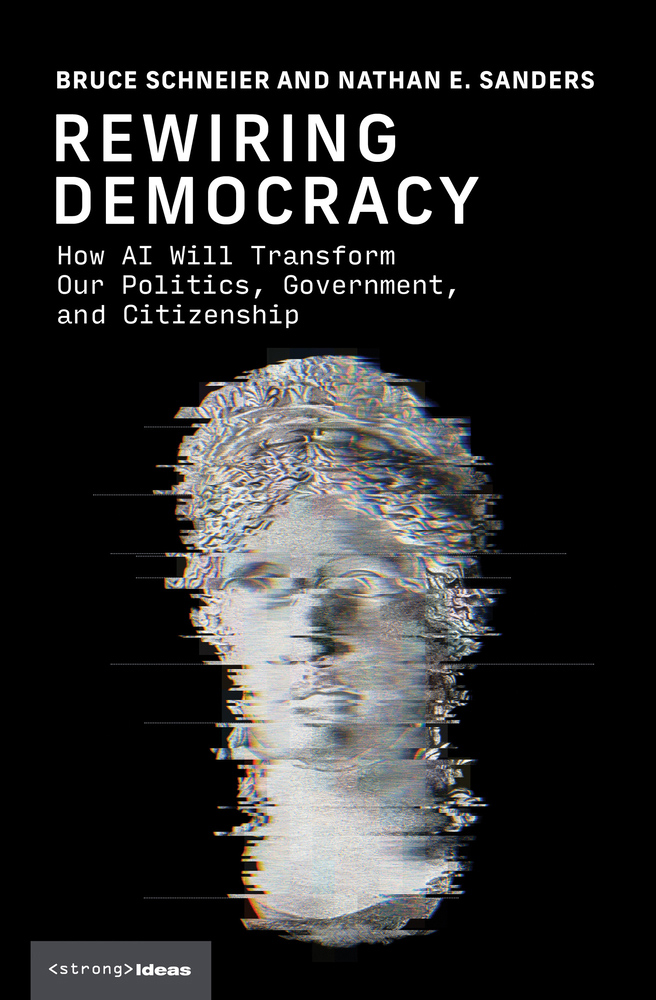 Book cover: "Rewiring Democracy."