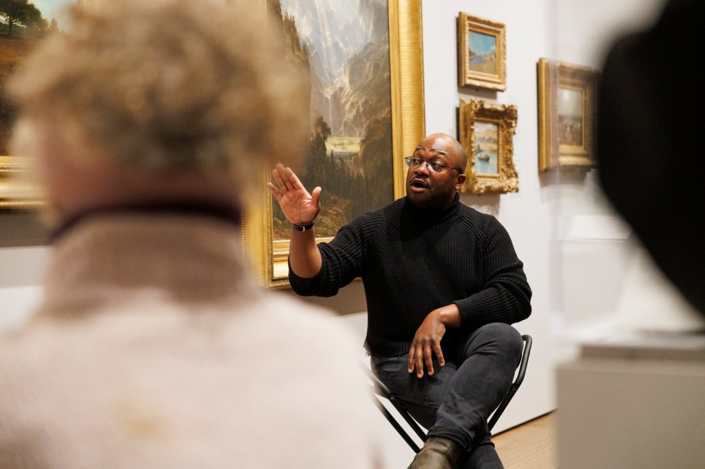 Horace D. Ballard speaking during the event.