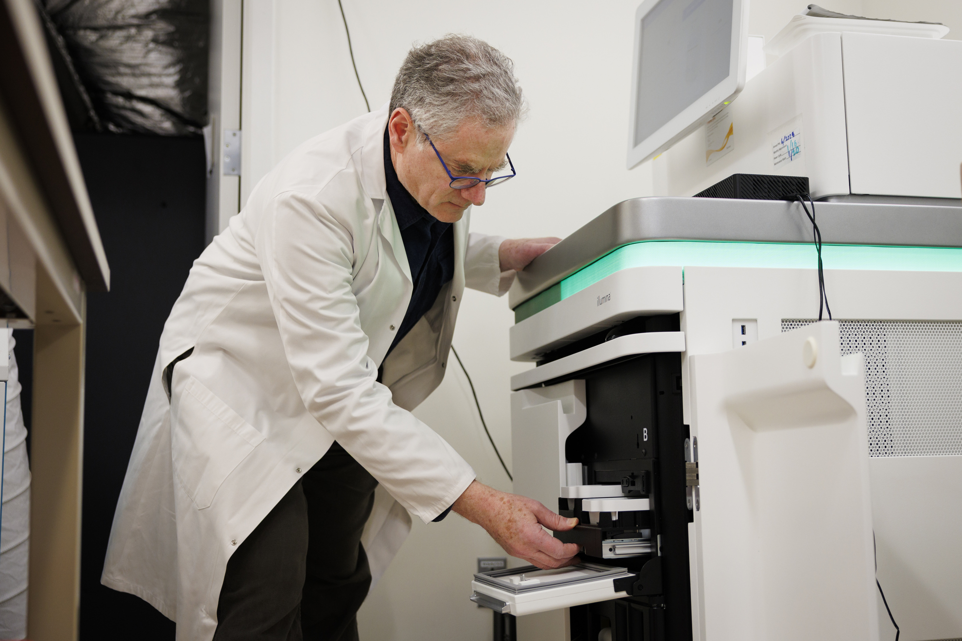 Eric Pierce using a NovaSeq 6000 machine 