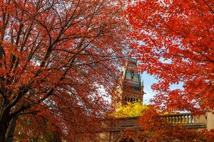 Memorial Hall tower.
