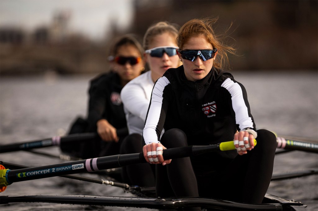 Rowing with the Radcliffe Lightweigh rower.