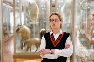 A portrait of Joyce Chaplin.