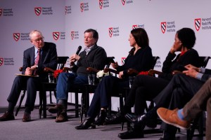 Panel at Radcliffe with Ken Burns speaking.