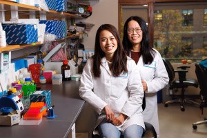 Hannah Tam (from left) and Ya-Chieh Hsu.