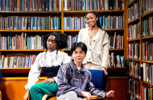 Salome Agbaroji (left), Evan Wang, and Alyssa Gaines.