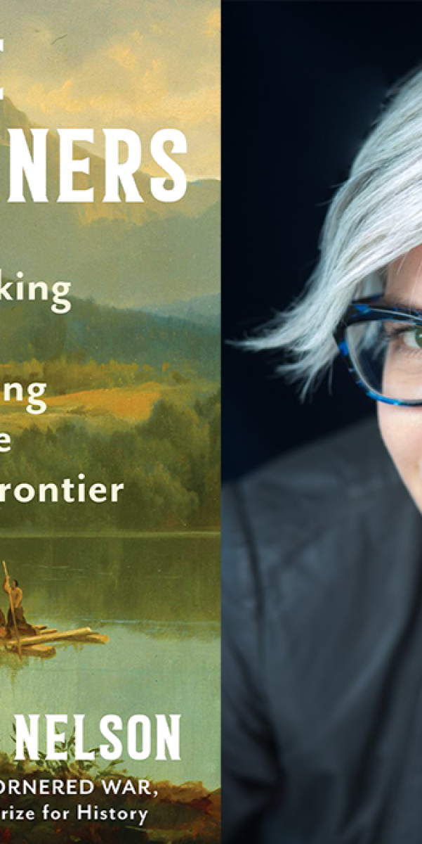 Nelson and her book cover for 'The Westerners'